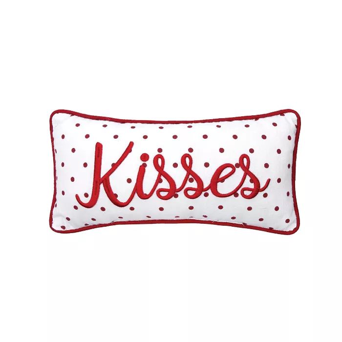 C&F Home 6" x 12" Kisses Dot Petite Valentine's Day Decorative Pillow | Target