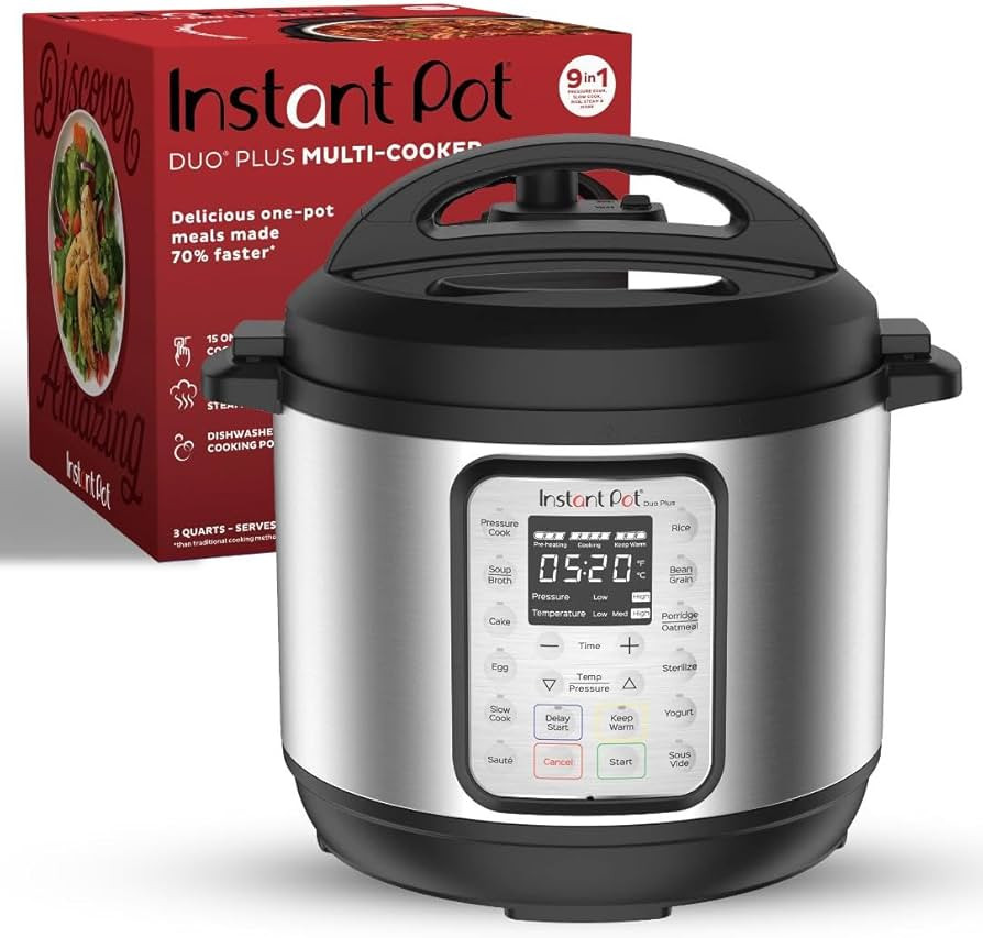 Instant Pot Duo Plus 9-in-1 Electric Pressure Cooker, Slow Cooker, Rice Cooker, Steamer, Sauté, ... | Amazon (US)