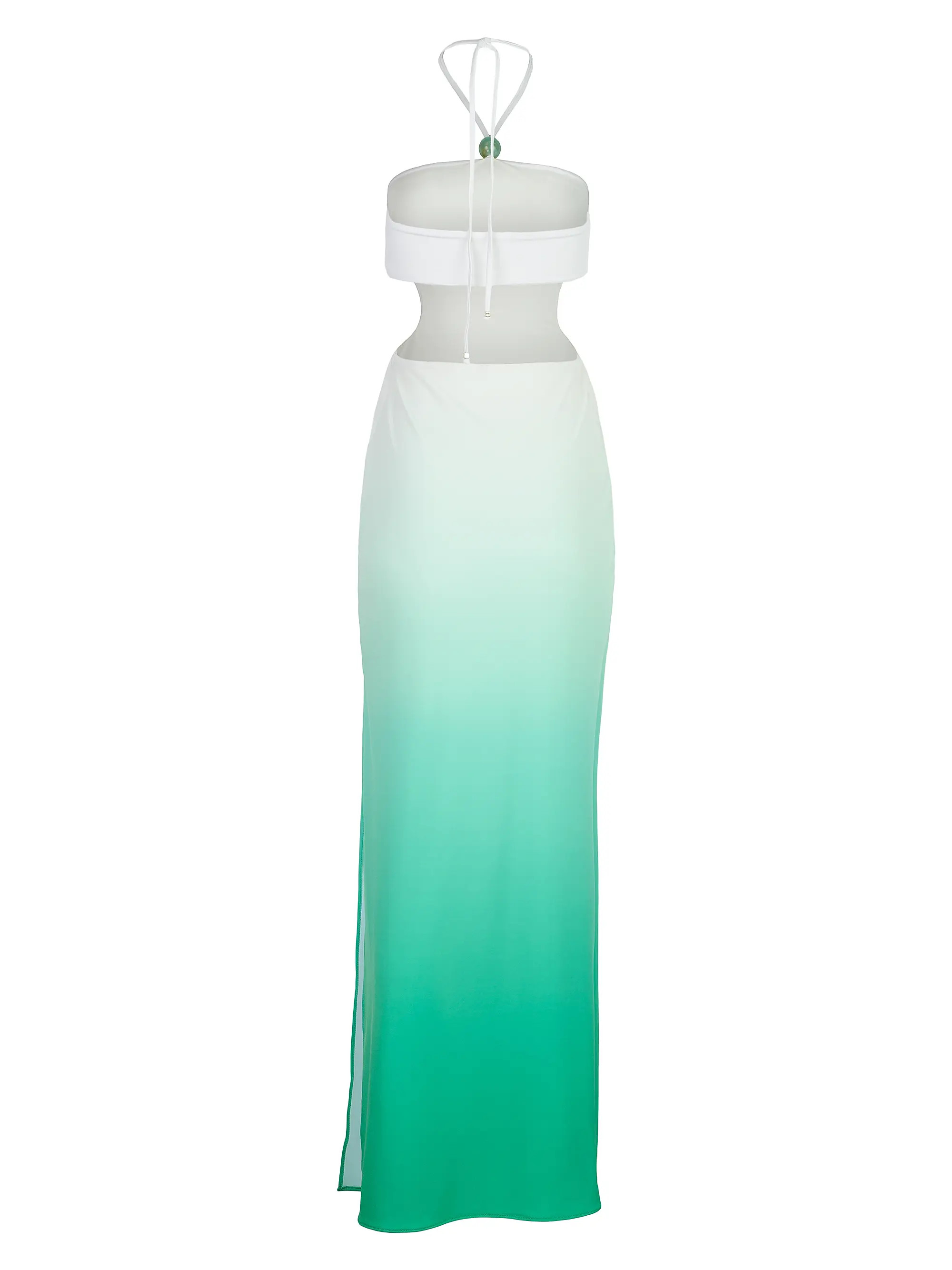 Ombré Halterneck Cut-Out Maxi Dress | Saks Fifth Avenue