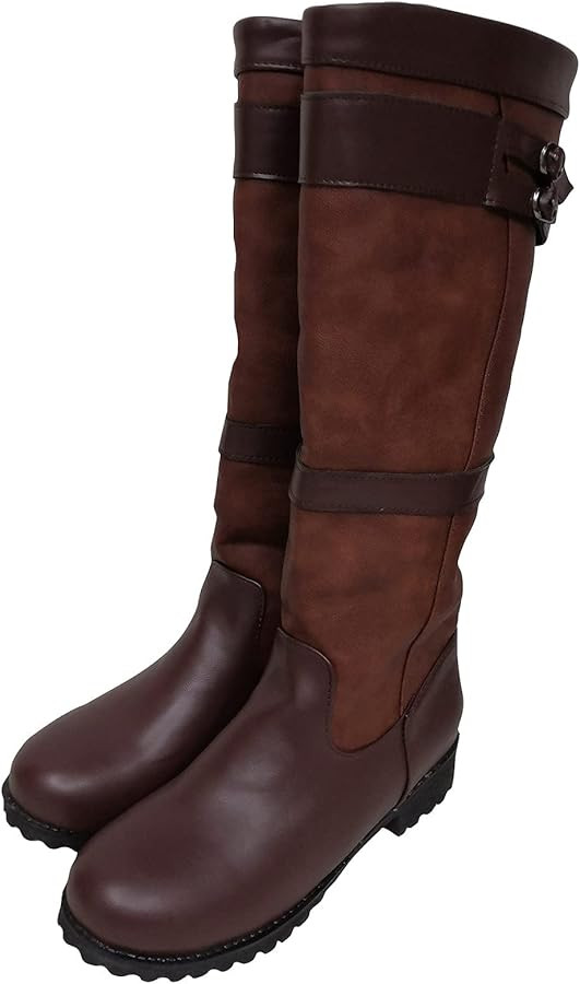 SOOUICKER Knee High Boots Women Wide Calf Long Horse Riding Boots Equestrian Walking Country Boot... | Amazon (UK)