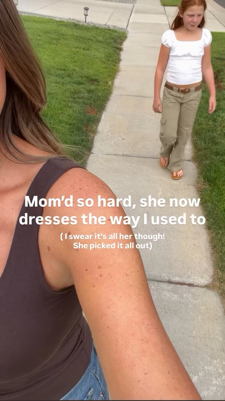She’s in a women’s 23 in the pants, they’re a low rise and a little loose so the belt was necessary

#LTKTall #LTKKids