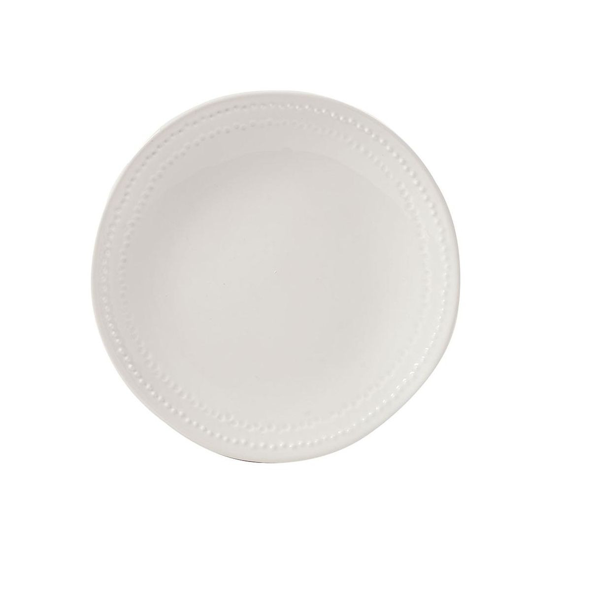 Split P Peyton Beaded White Salad Plate Set of 4 | Target
