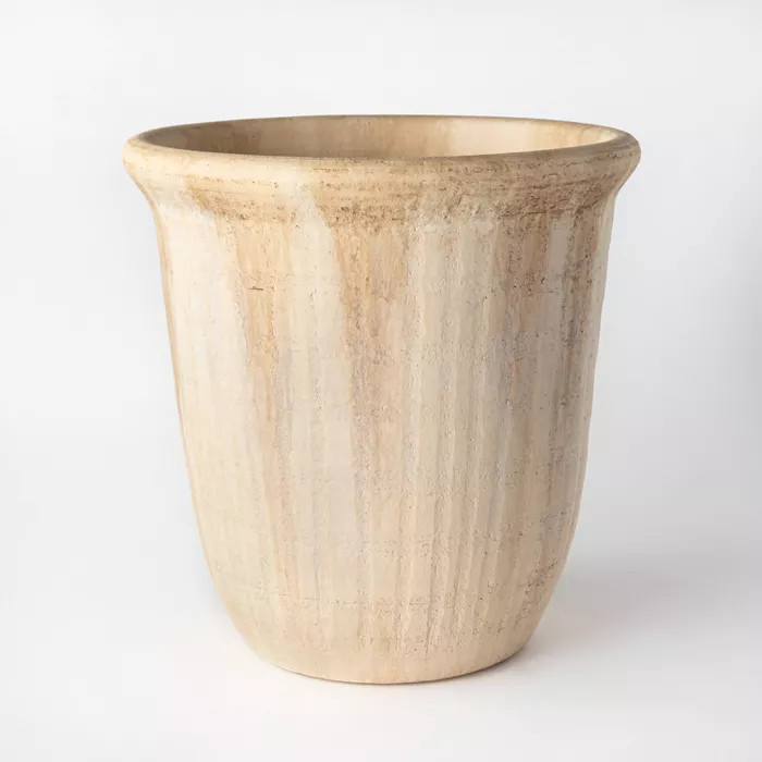 14.75" Terra Cotta Porch Planter Cream - Threshold™ designed with Studio McGee | Target