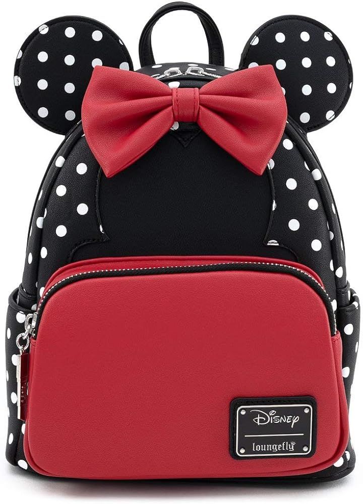 Loungefly Disney Minnie Mouse Polka Dot Womens Double Strap Shoulder Bag Purse | Amazon (US)