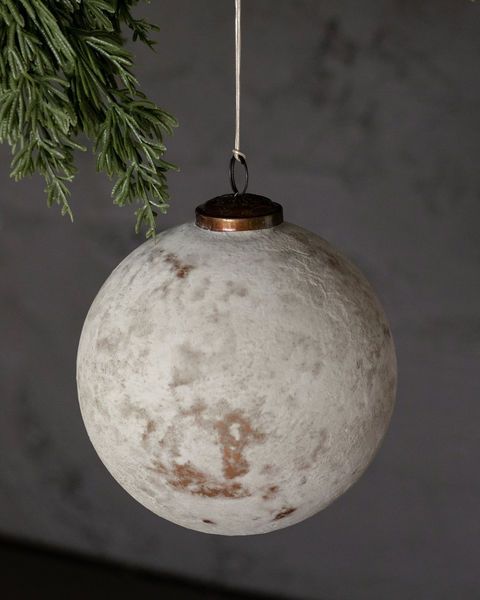 Textured Small Matte White Glass Ball Ornaments, Set of 4 | Scout & Nimble