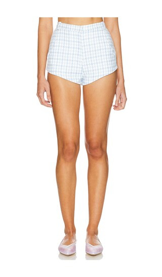 x REVOLVE Kelso Shorts in Blueberry Tweed | Revolve Clothing (Global)