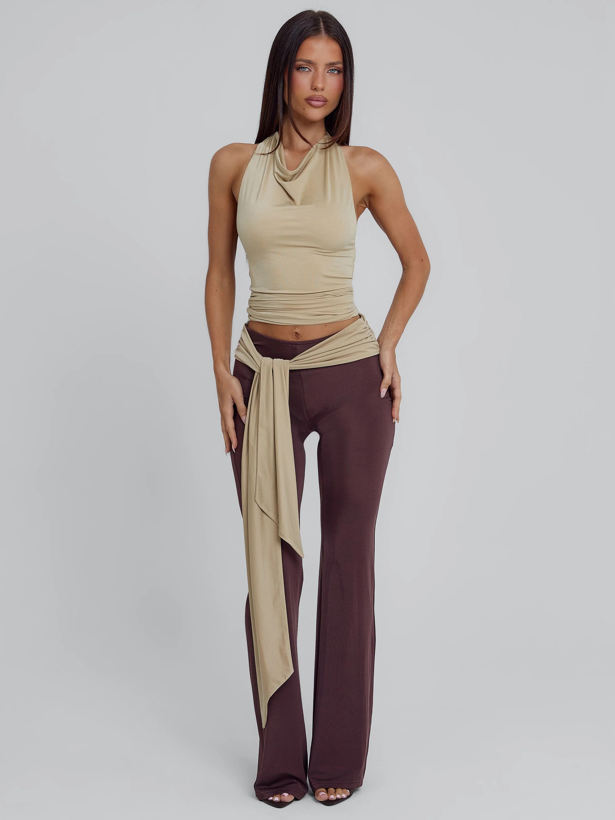 MINNA PANT BROWN TAN | Outcast (US & UK)