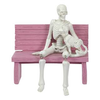 6" Skeleton On Pink Bench Decoration by Ashland® | Michaels Stores