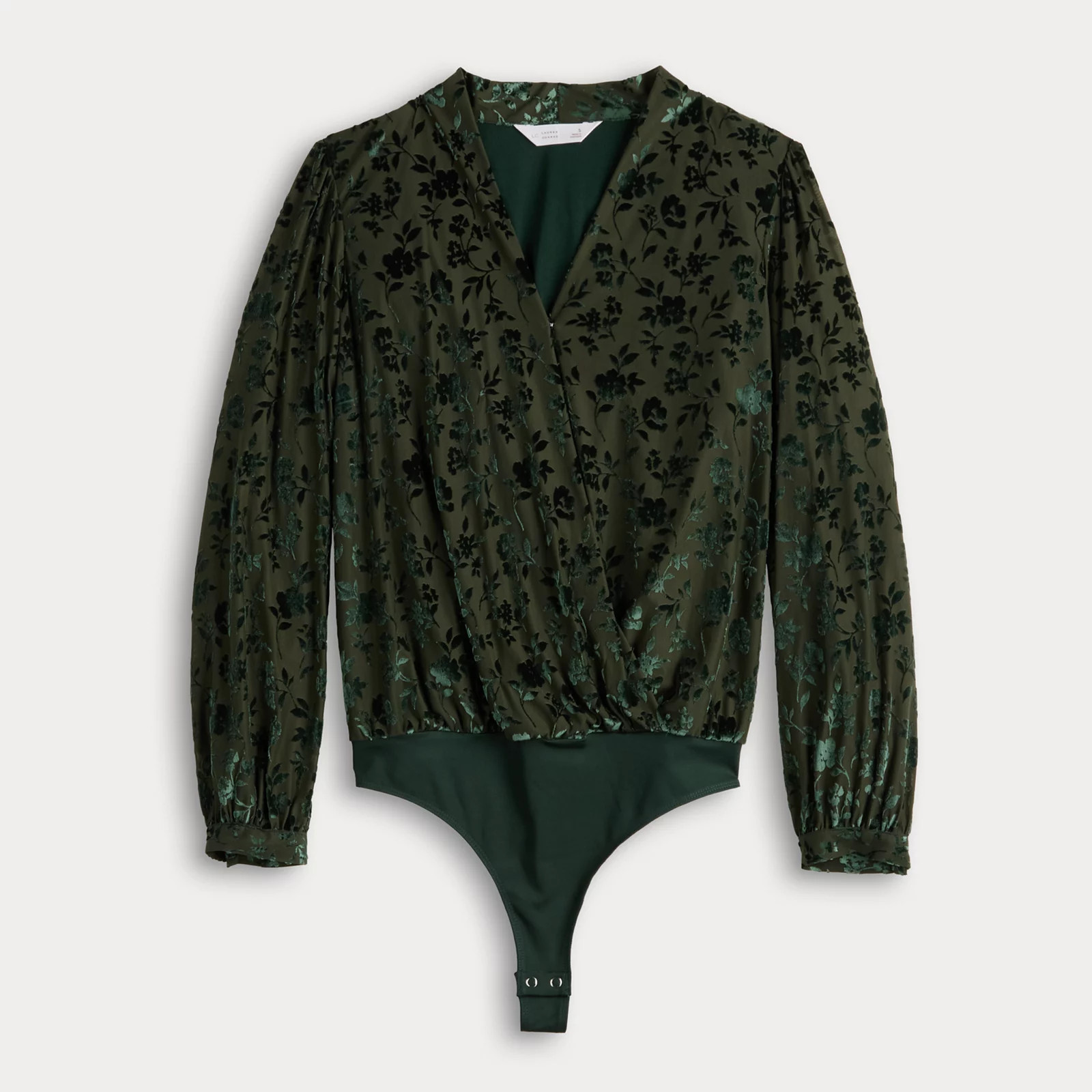 Women's LC Lauren Conrad Wrap Front Bodysuit | Kohl's