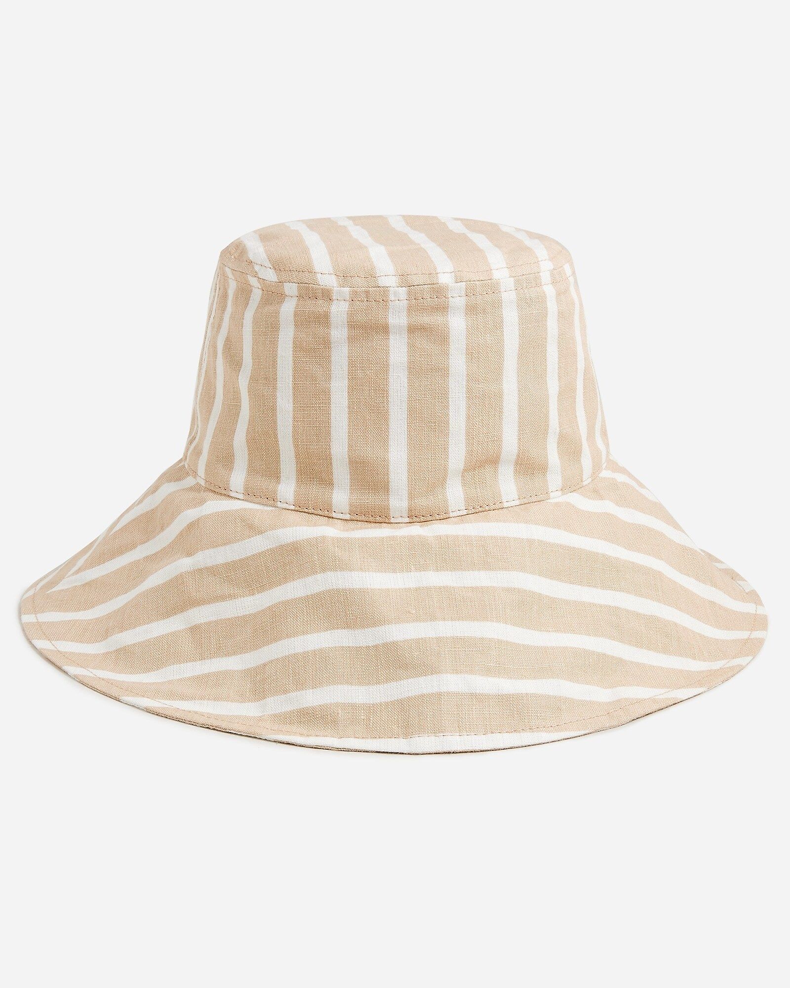 Printed bucket hat in linen | J.Crew US
