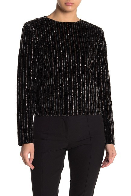 Sequin Velvet Long Sleeve Top | Nordstrom Rack