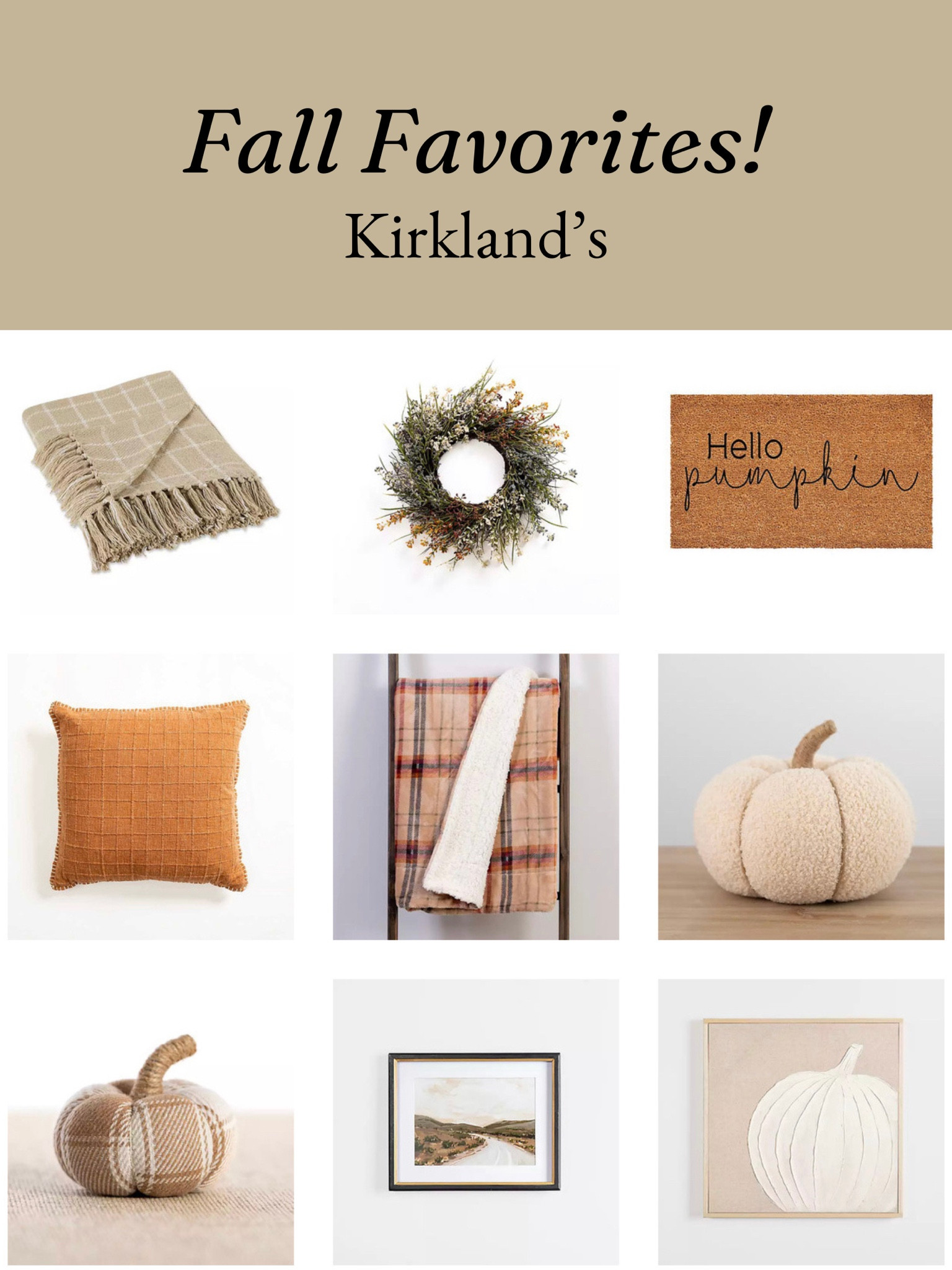 Affordable fall favorites from Kirkland’s



#LTKSeasonal #LTKHalloween #LTKHoliday