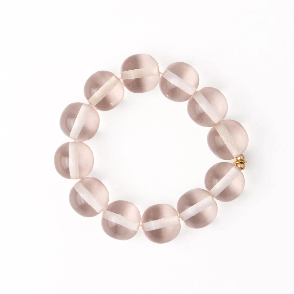 Cece Large Resin Bead Bracelet Clear | INK+ALLOY