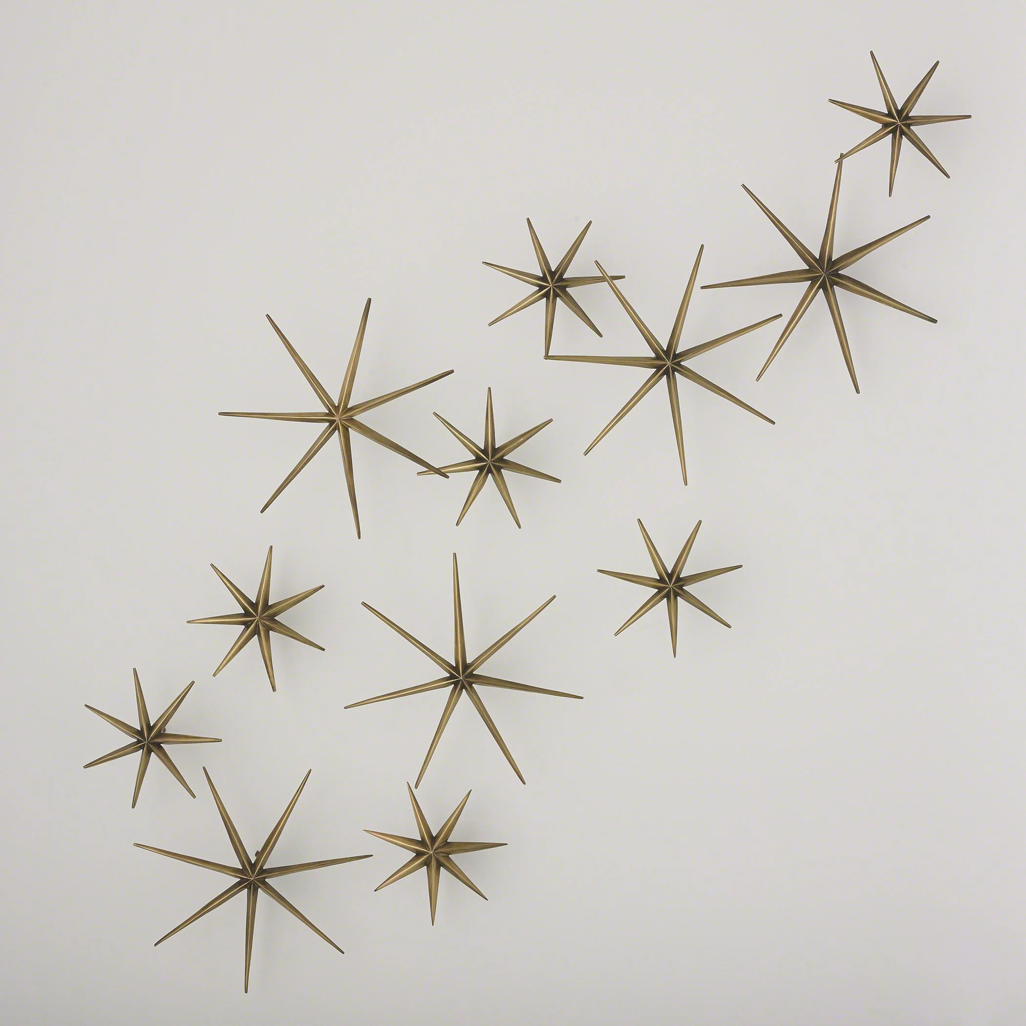 12 Piece Etoile Wall Decor Set-Brass | Wayfair North America