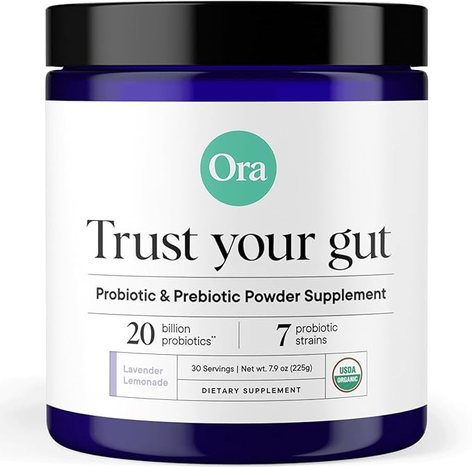 Ora Organic Prebiotic and Probiotic Powder Supplement - 20 Billion Probiotics, 7 Strains for Best... | Amazon (US)