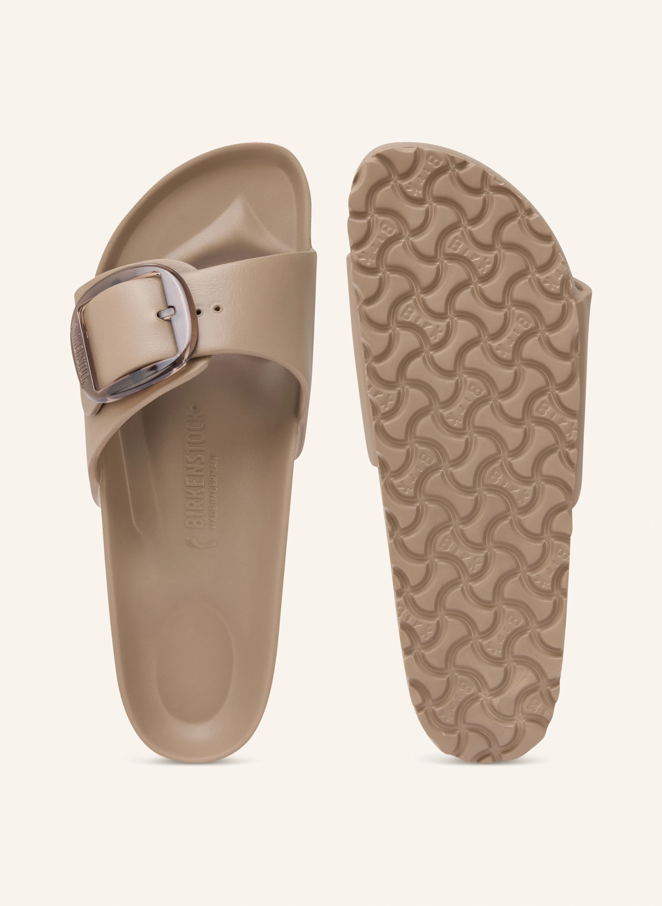 BIRKENSTOCK Pantoletten MADRID BIG BUCKLE EVA in taupe | Breuninger (DACH)