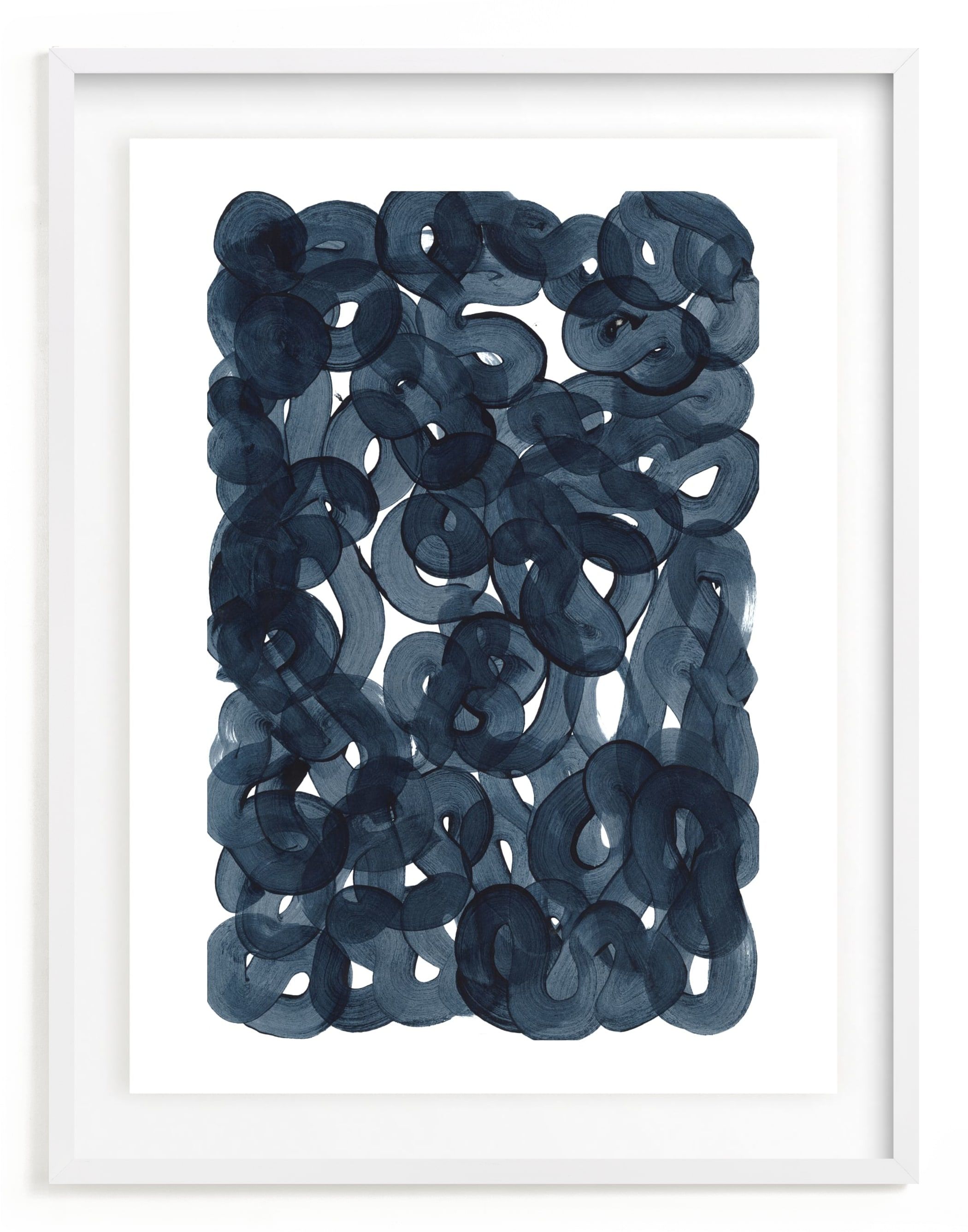 "Indigo Ink" - Painting Limited Edition Art Print by Erin McCluskey Wheeler. | Minted