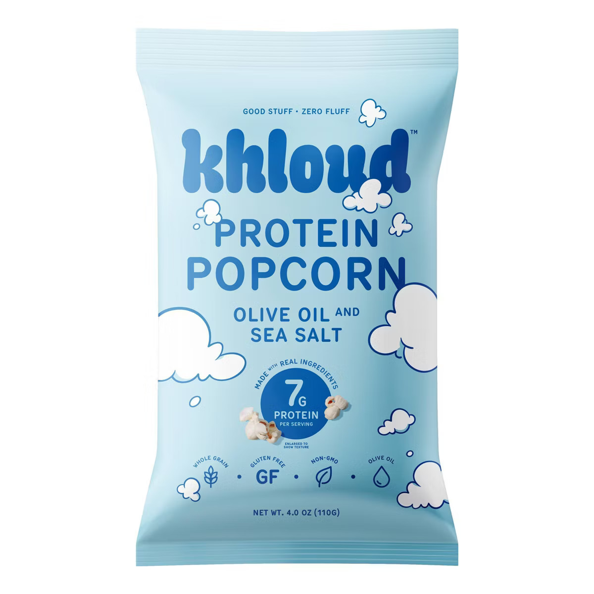 Khloud Olive Oil and Sea Salt Protein Popcorn - 4oz | Target