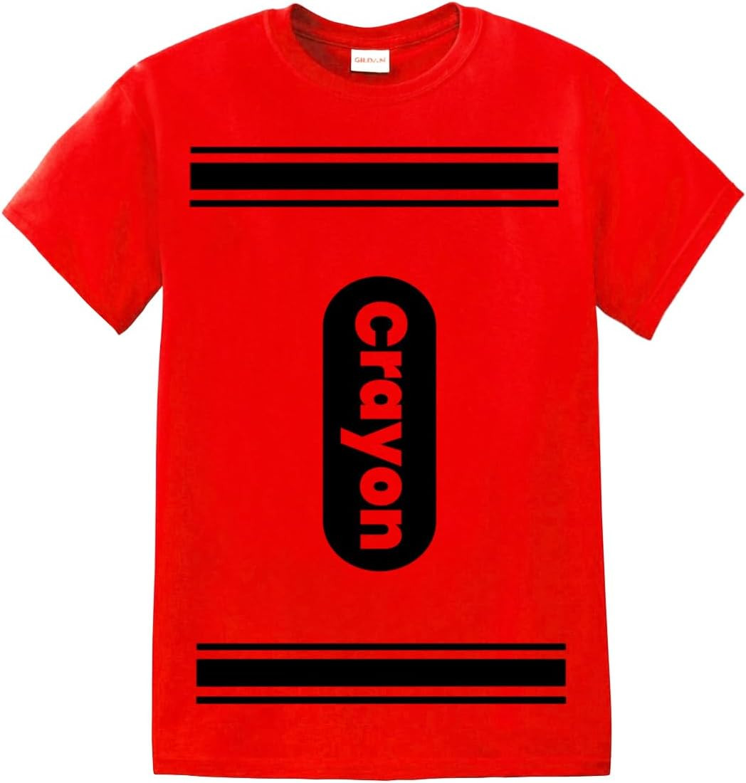 Crayon Tshirt Halloween Costume for Men Women Adult Size | Funny Cool Shirt idea | Graphic tee | Amazon (US)