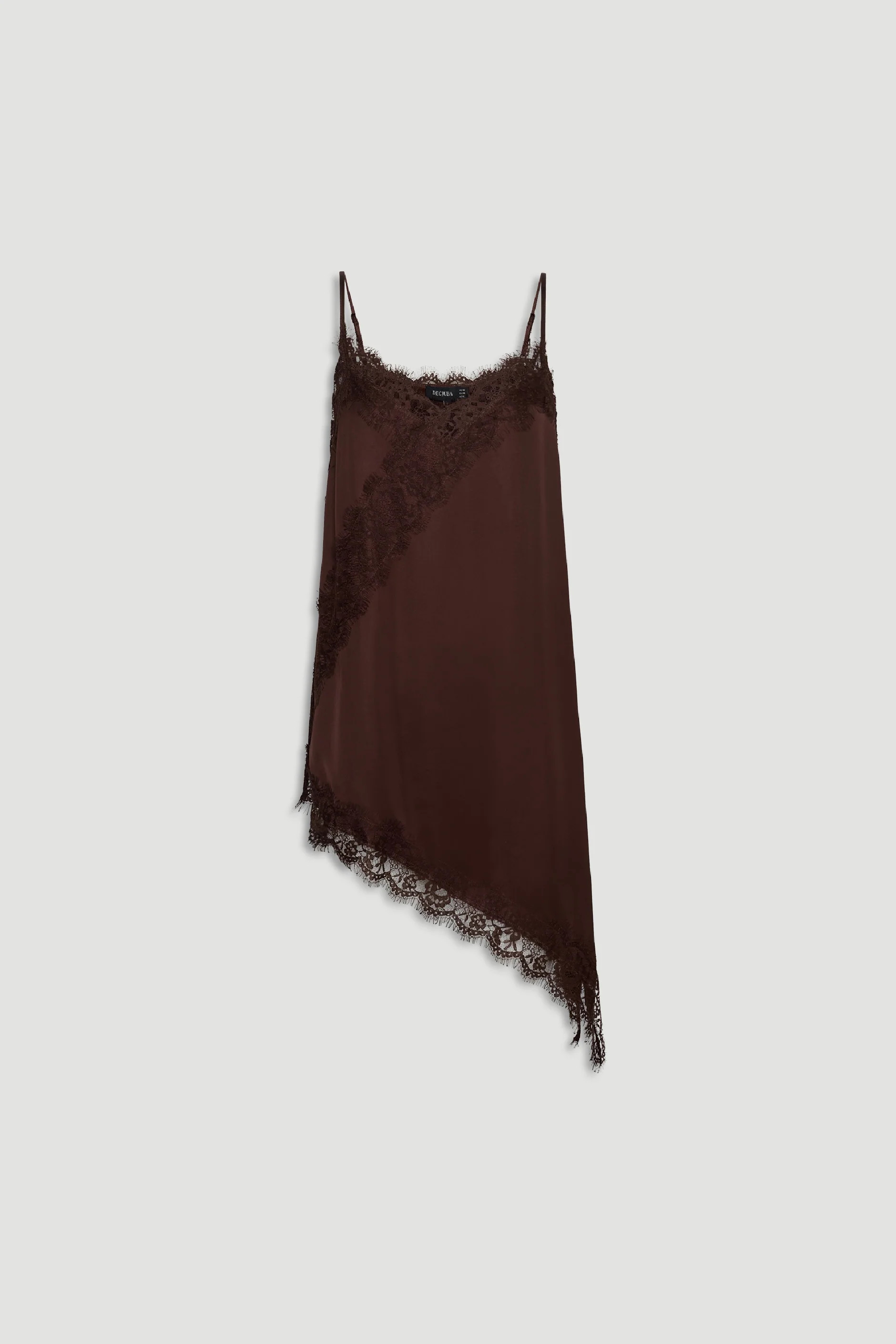 Karla Lace Tunic - Teak Brown | DECJUBA