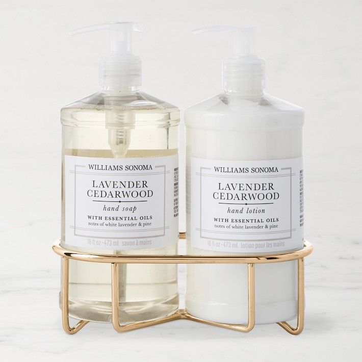 Williams Sonoma Lavender Cedarwood Hand Soap & Lotion 3-Piece Set | Williams-Sonoma