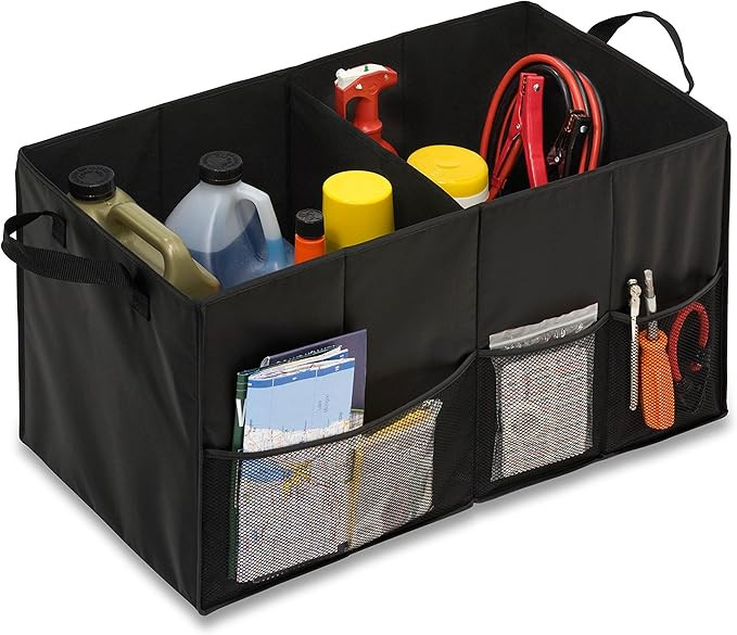 Honey-Can-Do Folding Car Trunk Organizer, Black | Amazon (US)