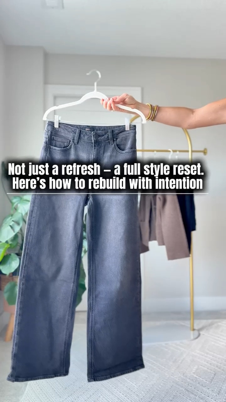 How I rebuild with intention. Two looks for this fall season. 
I am wearing my true to size 28 in the 30 inch inseam length, I’m 5’10” for height reference.

The second pair of jeans I’m wearing in this video are the pistol Wes barrel jeans I’m also wearing my true to size 28. 

#LTKSeasonal #LTKStyleTip #LTKOver40