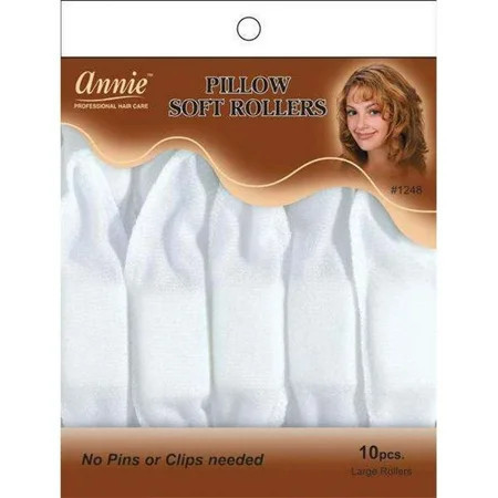 Annie Pillow Soft Cotton Hair Rollers - 10 Pcs. | Walmart (US)