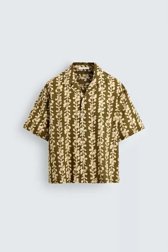 GEOMETRIC PRINT SHIRT | Zara US