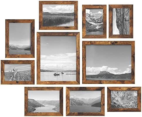 SONGMICS Picture Frames, Collage Picture Frames Set of 10, Two 8x10, Four 5x7, Four 4x6, Photo Fr... | Amazon (US)