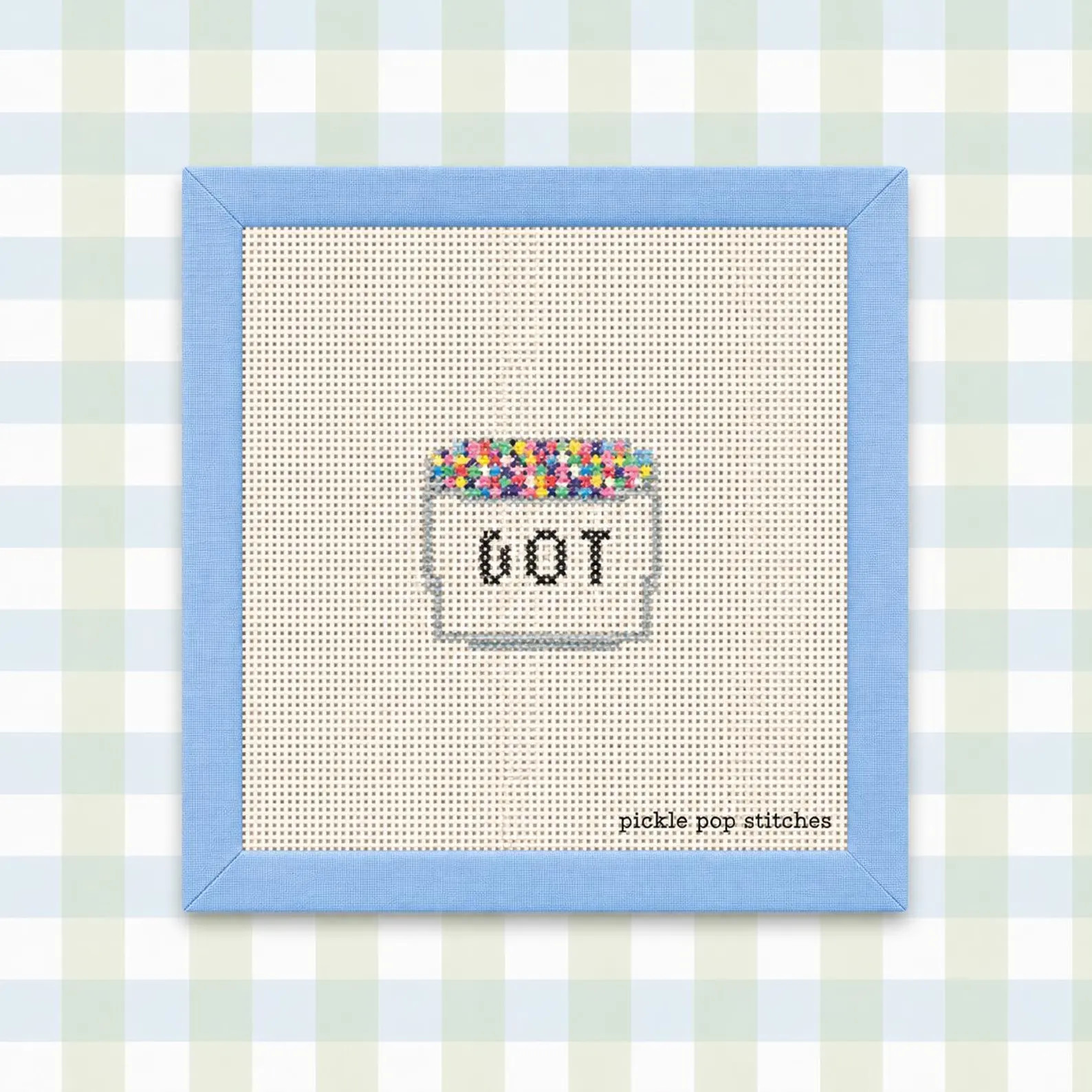 Hand painted Mini Dot Cake 13 Mesh Needle Point Canvas | Etsy (Global)