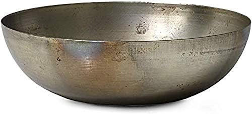 Serene Spaces Living Rustic Iron Bowl – Sturdy Oil Slick Iron Bowl with Iridescent Rainbow Spots – V | Amazon (US)