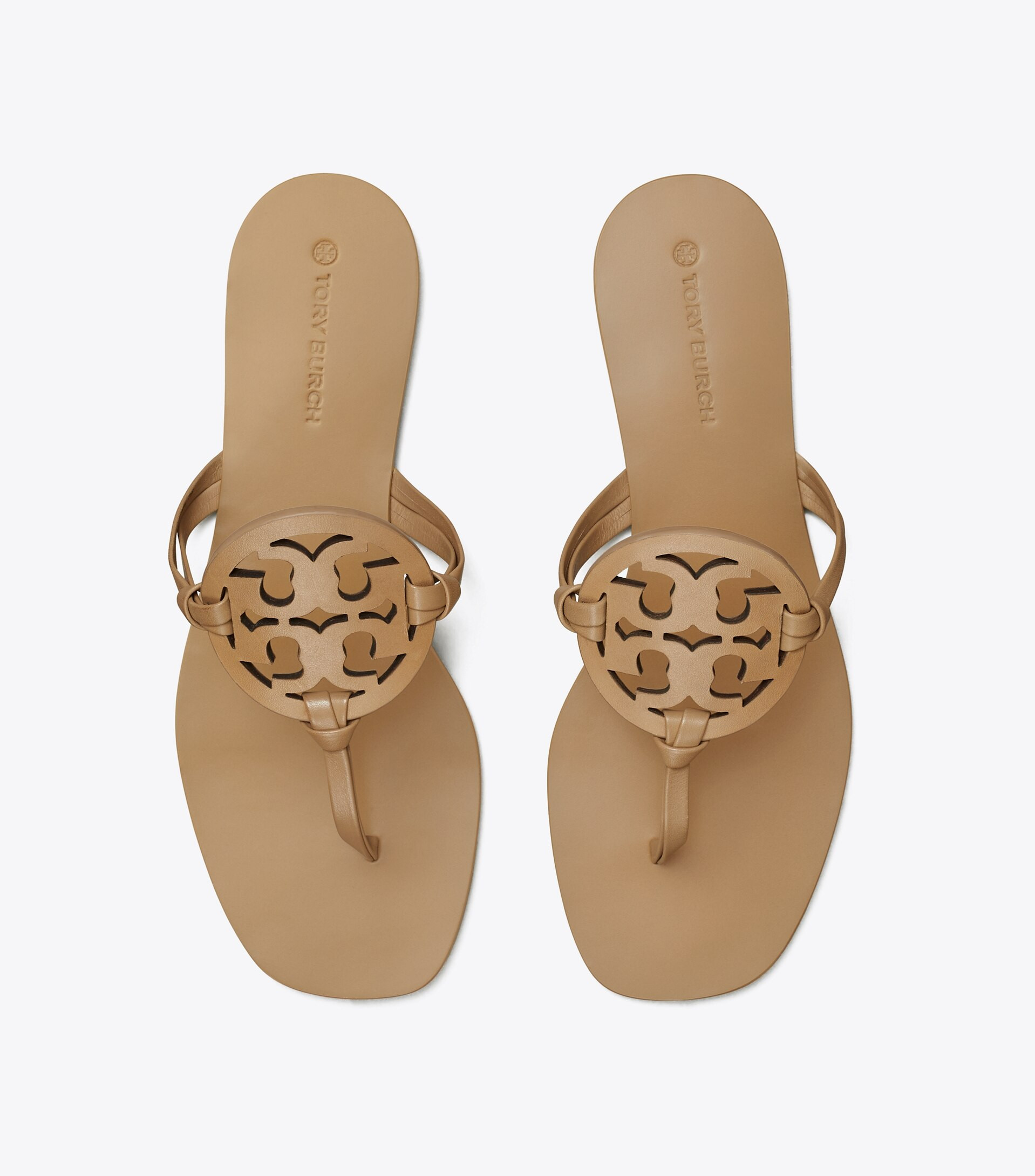 Miller Square-Toe Sandal, Leather | Tory Burch (US)