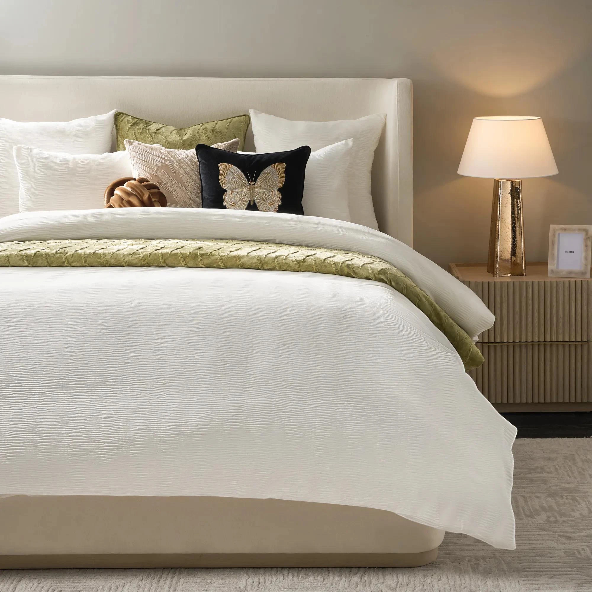 Vera Velvet Bedding Set - Cloud | Z Gallerie