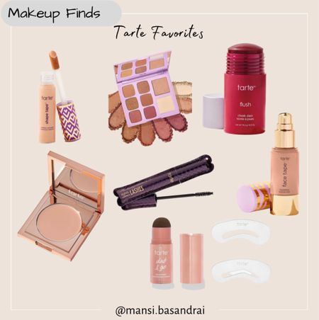 Makeup products 
Tarte makeup 
Blush stick
Foundation 
Shape tape concealer 
Mascara 

#LTKbeauty #LTKSale #LTKFind