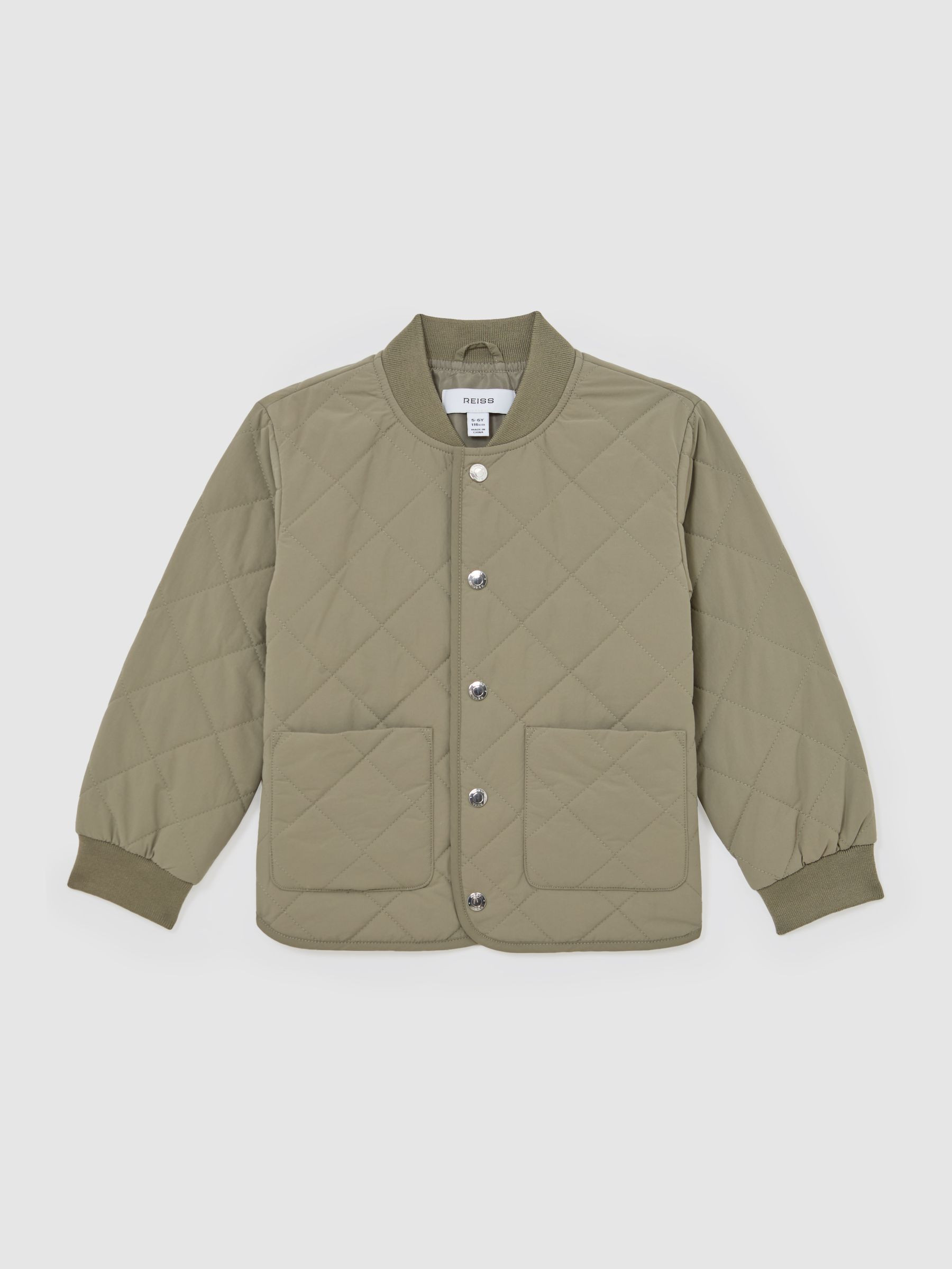 Reiss 3-9 yrs Lightweight Quilted Jacket in Green - REISS | Reiss UK