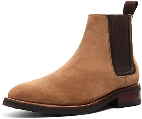 Thursday Boot Company Men's Duke Chelsea Leather Boot, Honey Suede, 6 | Amazon (US)