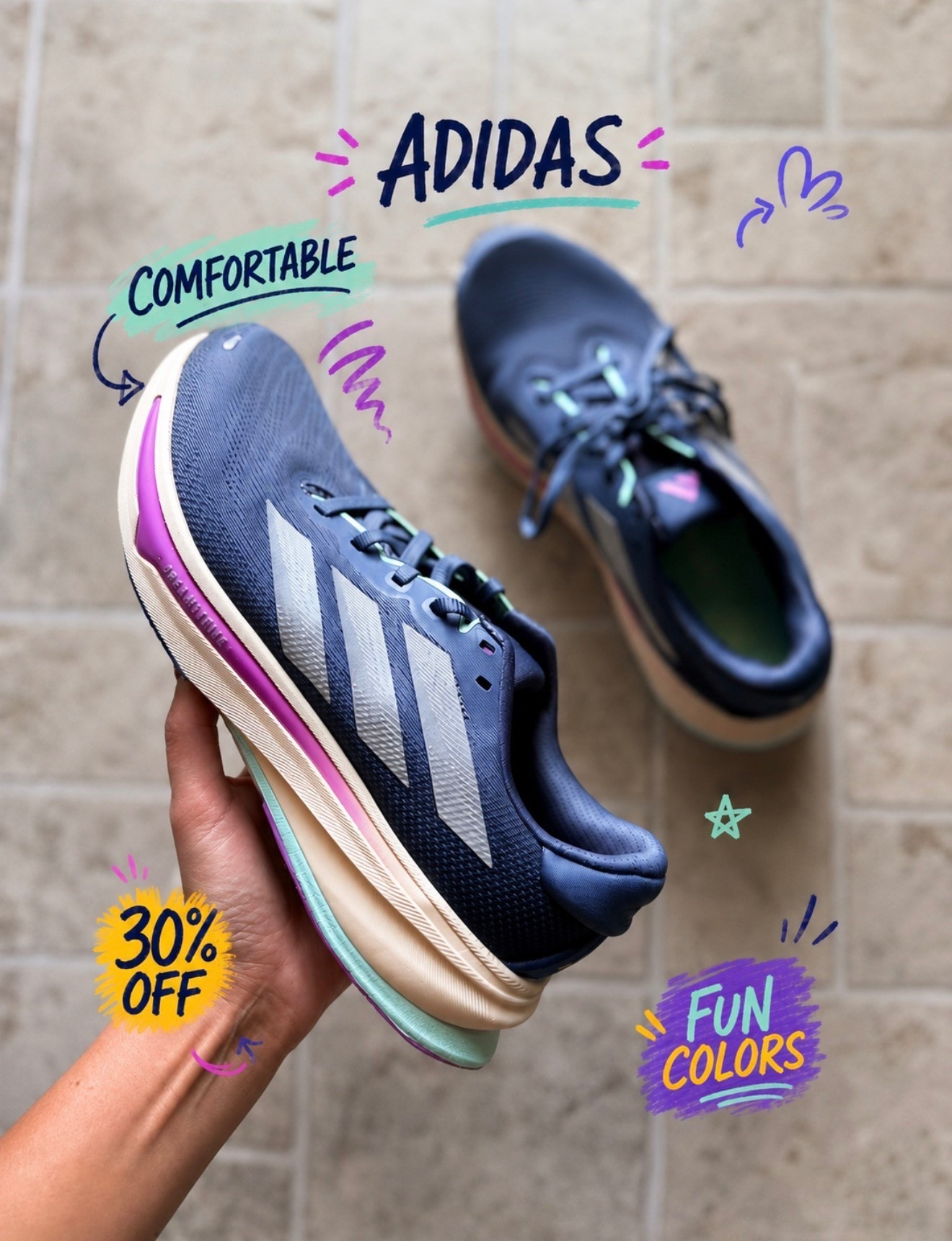 Comfy new Adidas gym shoes. Digging the navy for a change. I sized down a half size.

#LTKOver40 #LTKActive #LTKmomlife