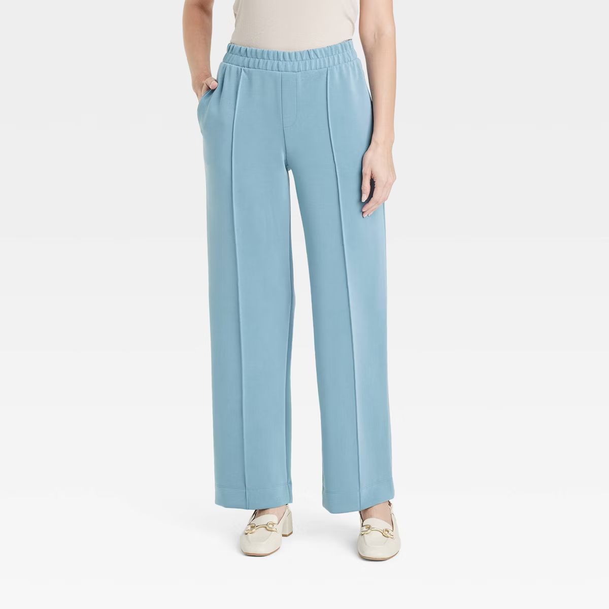 Women's High-Rise Straight Leg Pull-On Pants - A New Day™ | Target