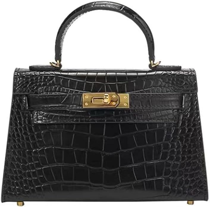 Women's Top Handle Handbags 9 * 2.5 * 5.5in Crossbody Satchel Bags Trendy Shoulder Bag Mini Croco... | Amazon (US)