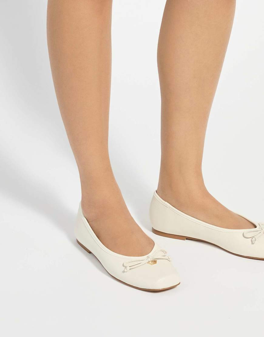 Dune London Harllowe ballet pumps in ecru-White | ASOS (Global)