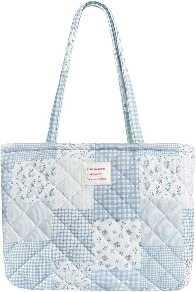 Sunwel Fashion Top Zipper Floral Quilted Bag Small Tote Bag for Women | Amazon (US)