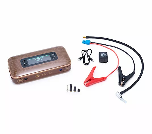 HALO Bolt Ultimate 4.0 Jump Starter, Air Compressor, with AC Outlet - QVC.com | QVC