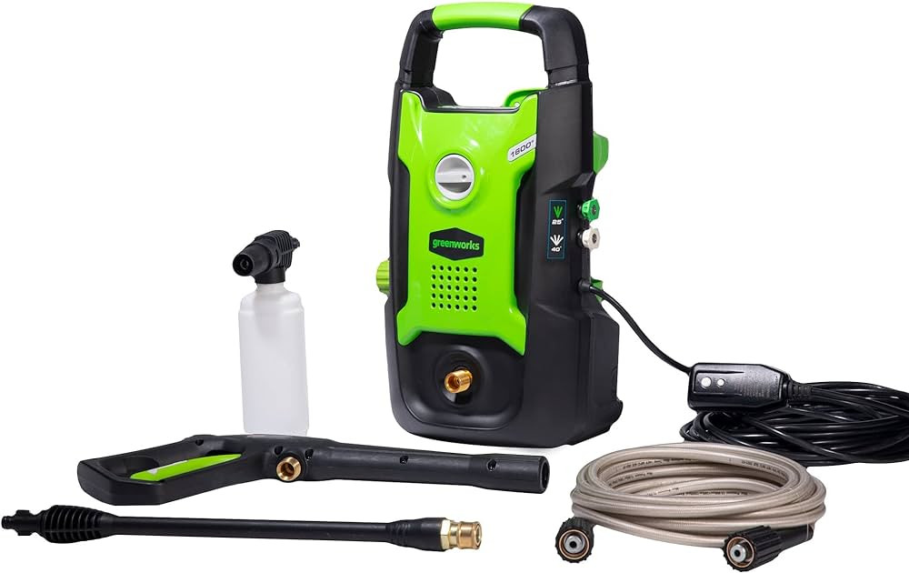 Greenworks 1600 PSI (1.2 GPM) Electric Pressure Washer (Ultra Compact / Lightweight / 20 FT Hose ... | Amazon (US)