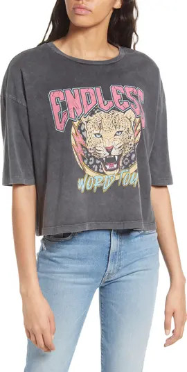 VERO MODA World Tour Boxy Crop Graphic Tee | Nordstrom | Nordstrom