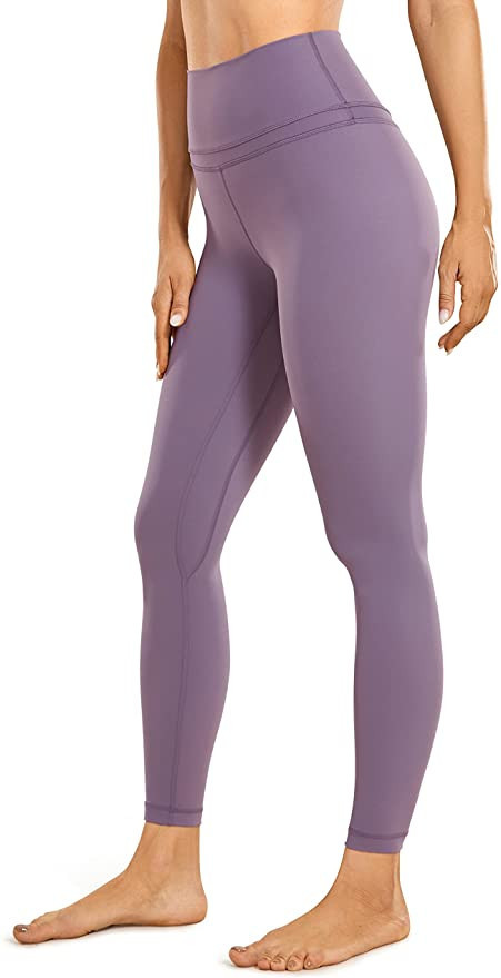 CRZ YOGA Women's Naked Feeling Workout Leggings 25 Inches - 7/8 High Waist Yoga Tight Pants | Amazon (US)
