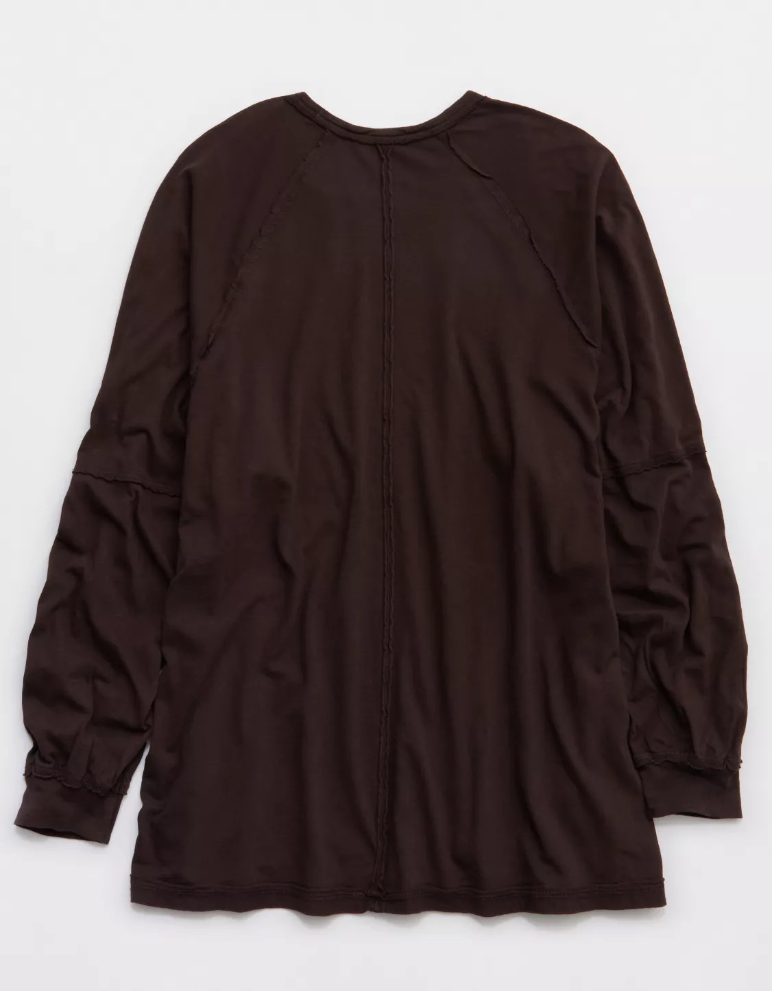 Aerie Cozy Long Sleeve Oversized Boyfriend T-Shirt | Aerie