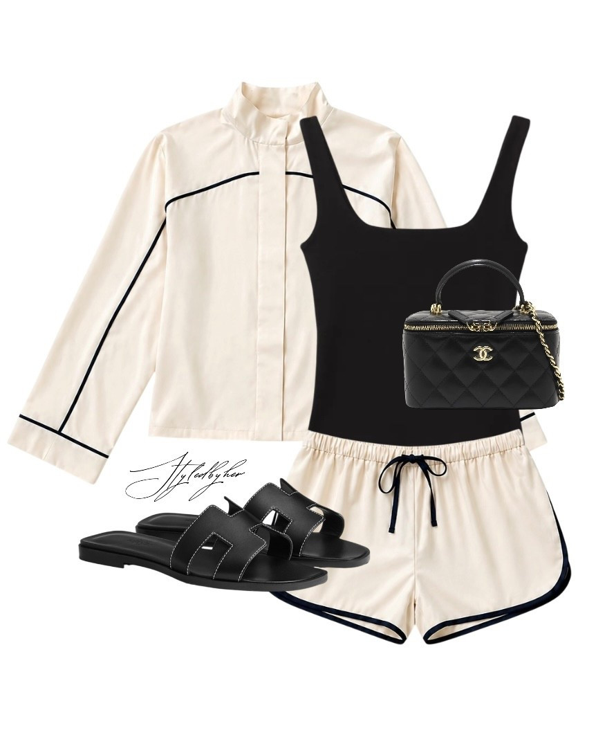 Summer satin co-ord styling 🖤🍨

#LTKspring #LTKuk #LTKsummer