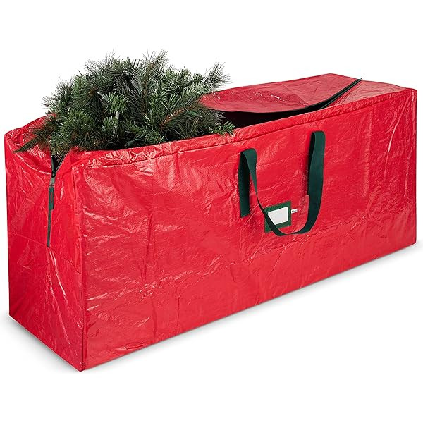 Large Christmas Tree Storage Bag - Fits Up to 9 ft Tall Holiday Artificial Disassembled Trees with D | Amazon (US)