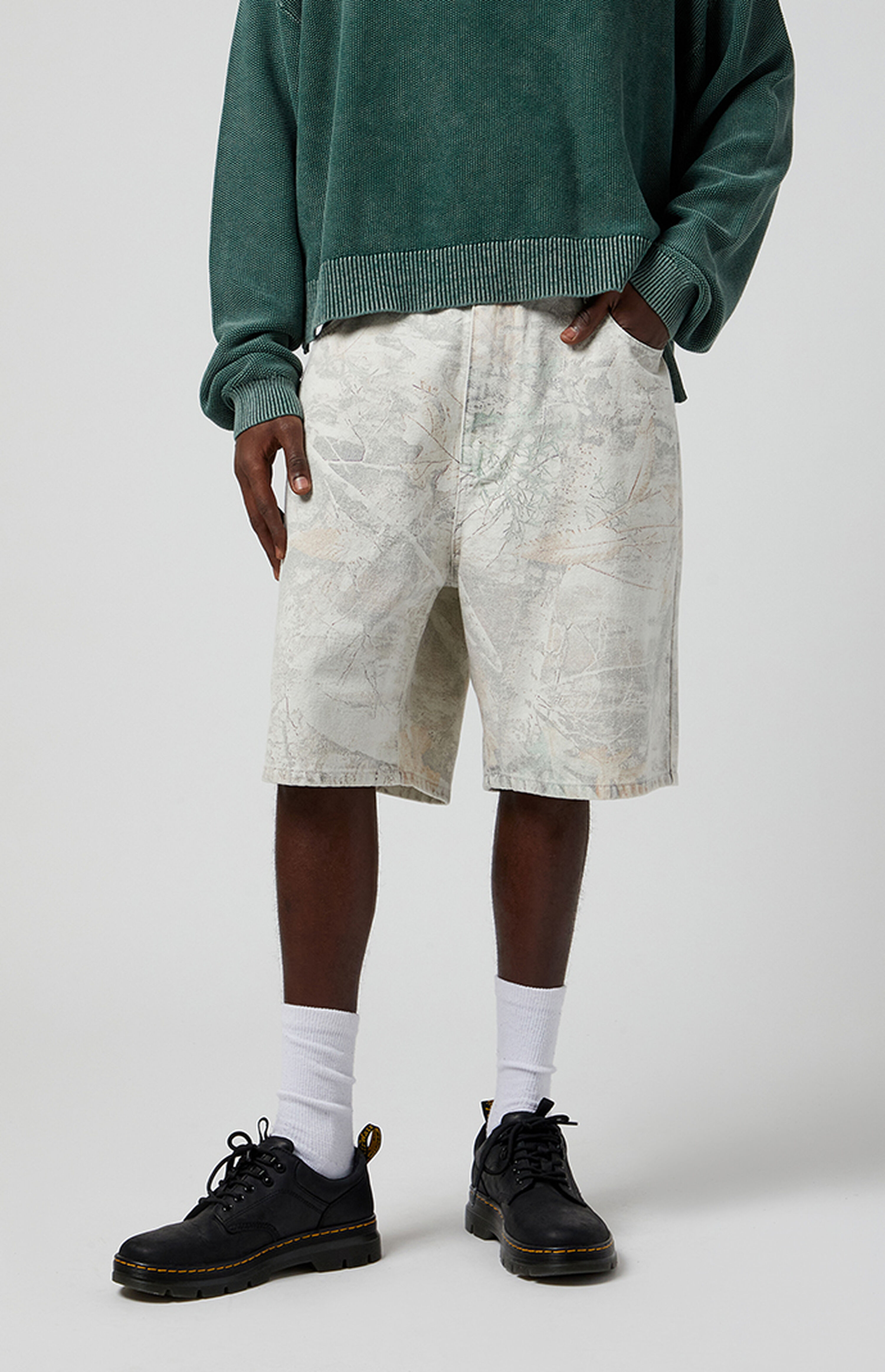 PacSun Camo Baggy Denim Shorts | PacSun